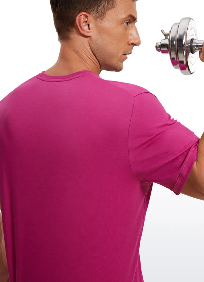 Best Sale CRZ YOGA Quick Dry Classic Fit Short Sleeves