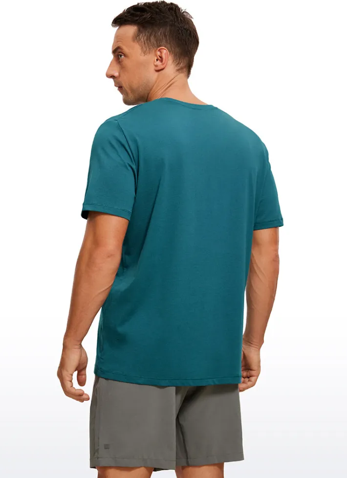 Best Sale CRZ YOGA Quick Dry Classic Fit Short Sleeves