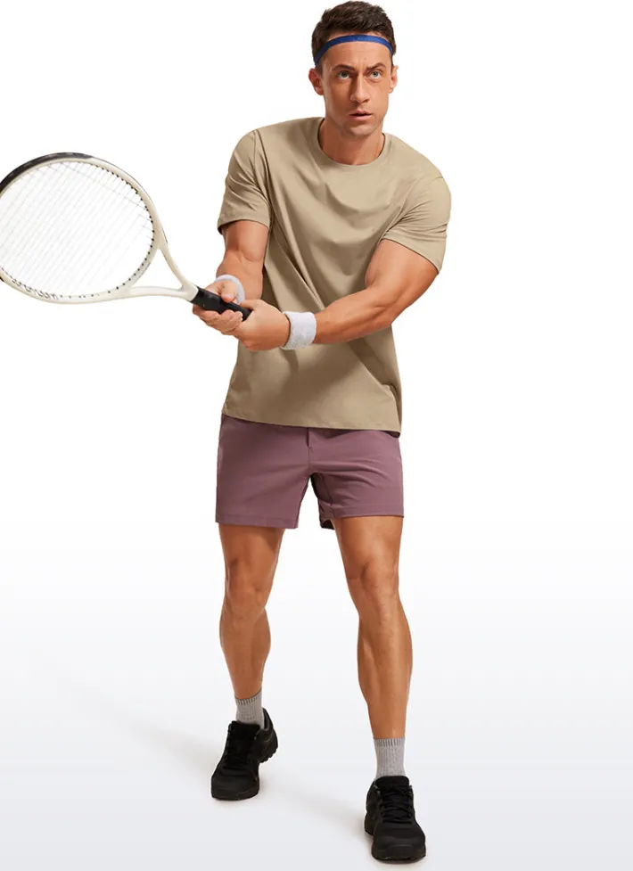 Fashion CRZ YOGA Quick Dry Classic Fit Short Sleeves