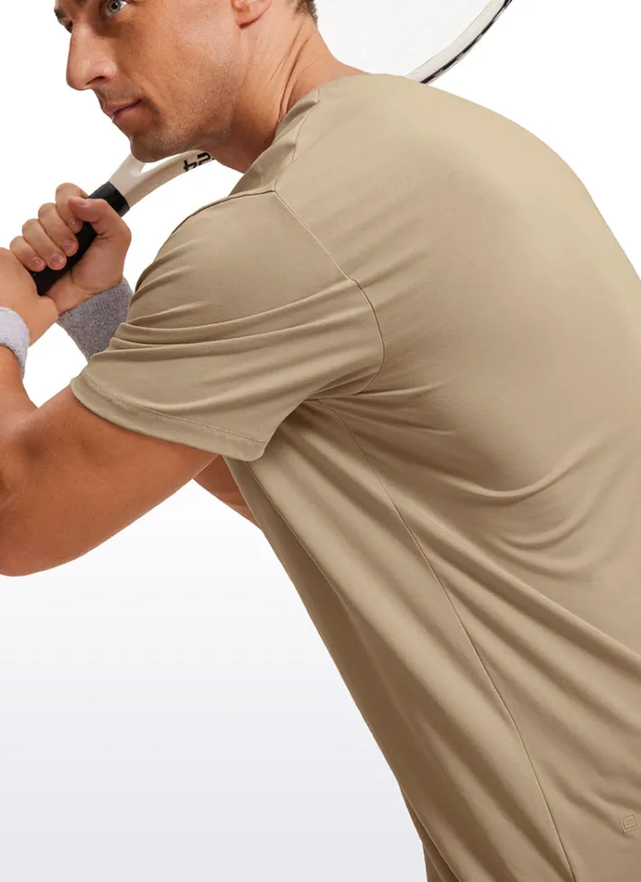 Fashion CRZ YOGA Quick Dry Classic Fit Short Sleeves