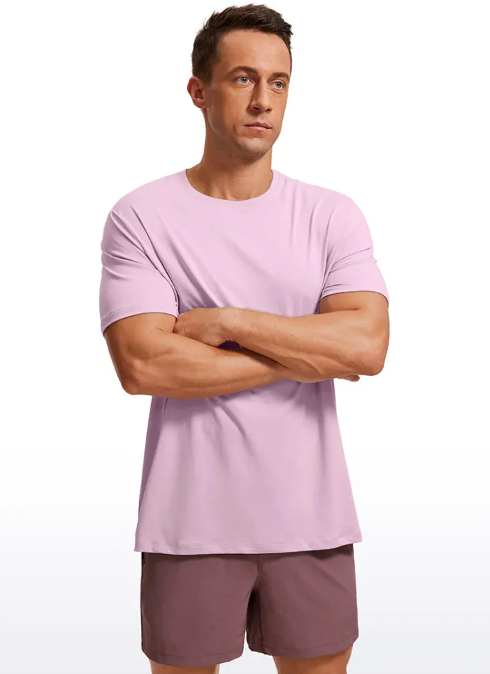 Best Sale CRZ YOGA Quick Dry Classic Fit Short Sleeves