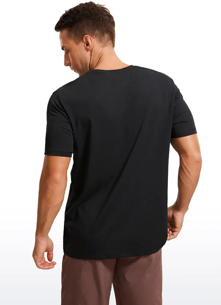 Fashion CRZ YOGA Quick Dry Classic Fit Short Sleeves
