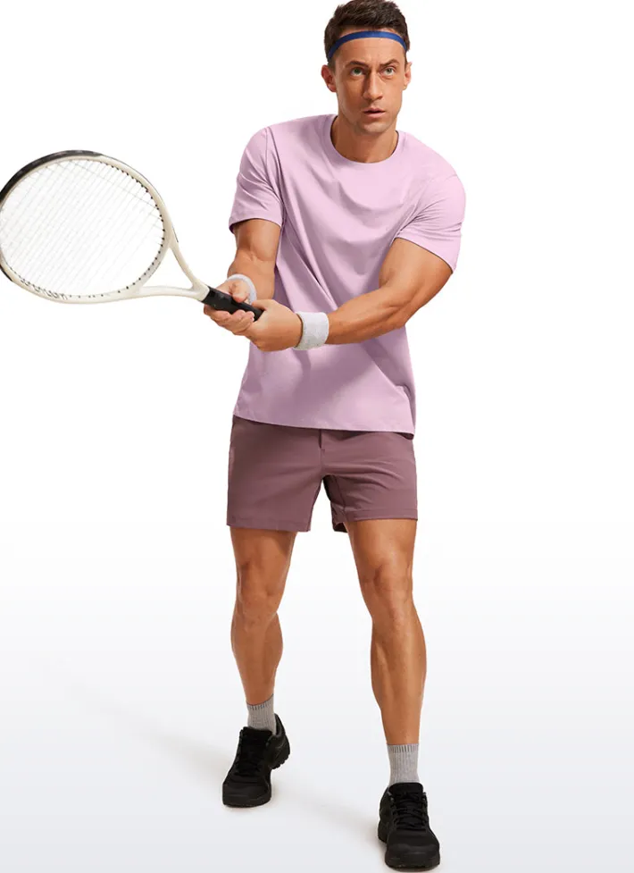 Best Sale CRZ YOGA Quick Dry Classic Fit Short Sleeves