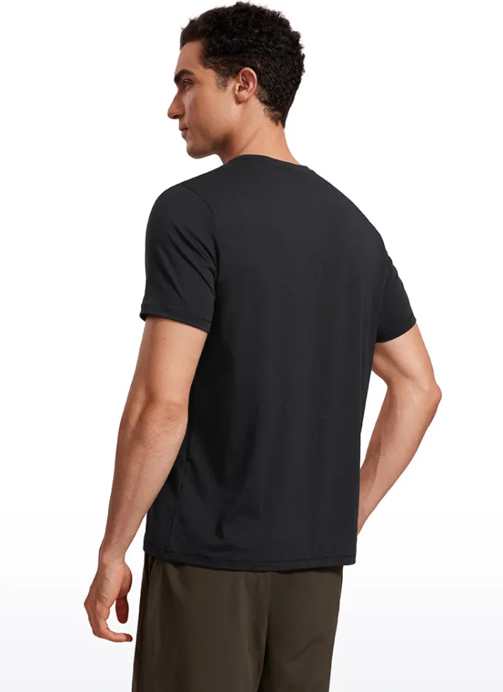 Shop CRZ YOGA Quick Dry High Crewneck Short Sleeves Shirts