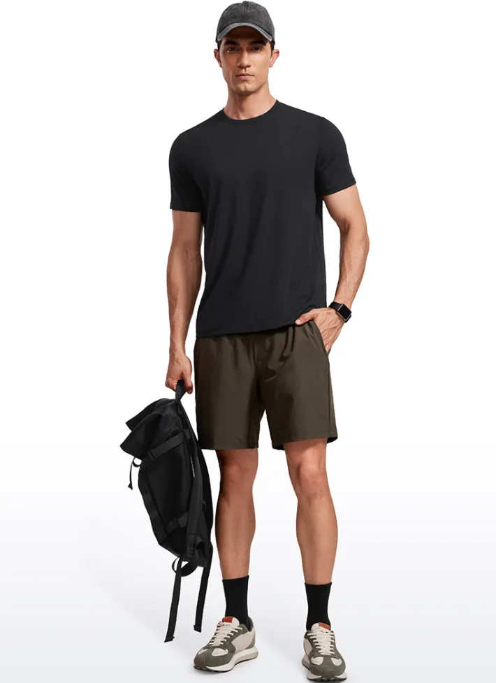 Shop CRZ YOGA Quick Dry High Crewneck Short Sleeves Shirts