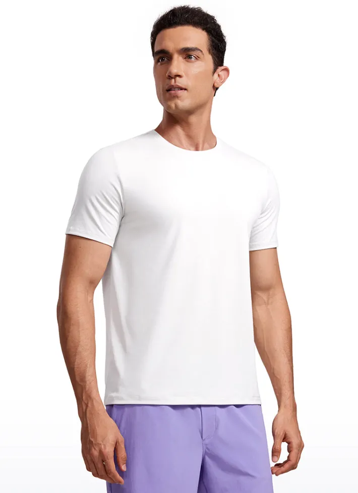Shop CRZ YOGA Quick Dry High Crewneck Short Sleeves Shirts