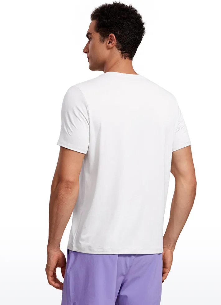 Shop CRZ YOGA Quick Dry High Crewneck Short Sleeves Shirts