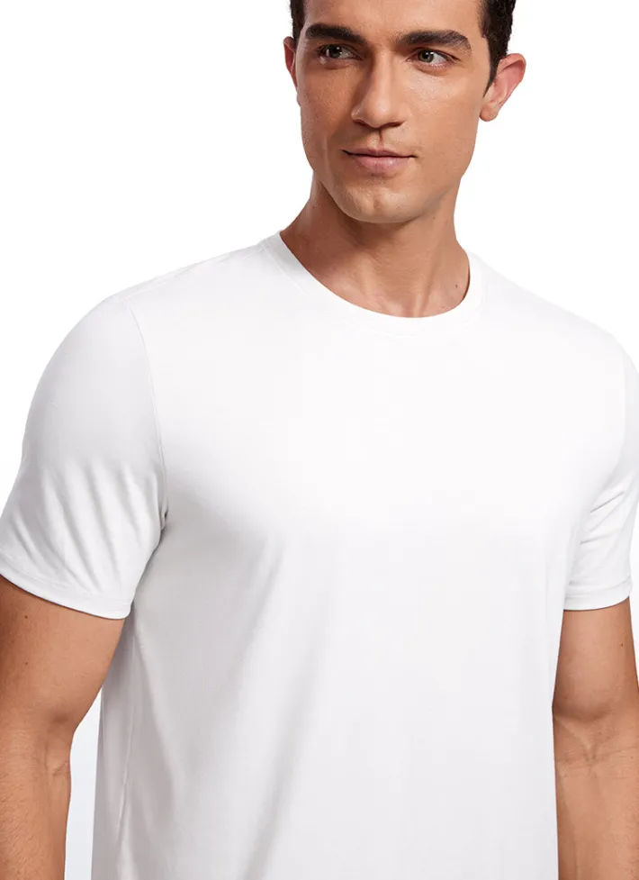 Shop CRZ YOGA Quick Dry High Crewneck Short Sleeves Shirts