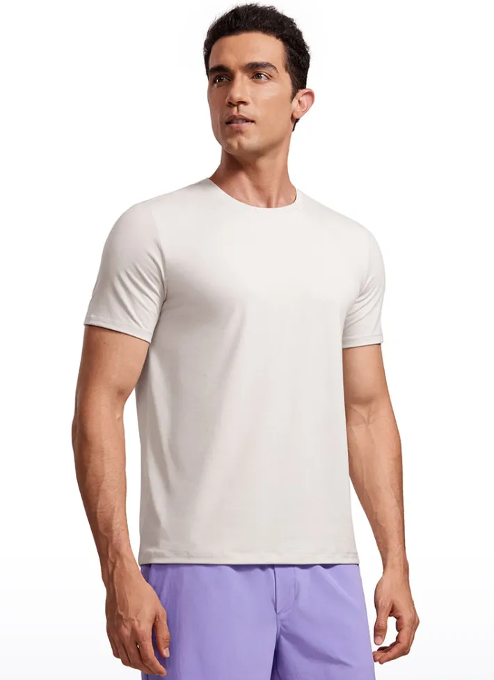 Shop CRZ YOGA Quick Dry High Crewneck Short Sleeves Shirts