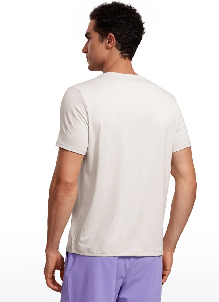 Shop CRZ YOGA Quick Dry High Crewneck Short Sleeves Shirts