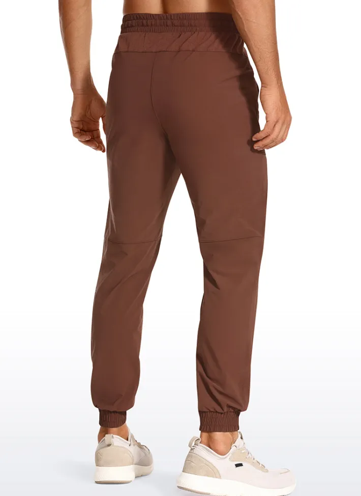 Flash Sale CRZ YOGA Quick Dry Workout Joggers 29''- Zip Pockets Dark Brown