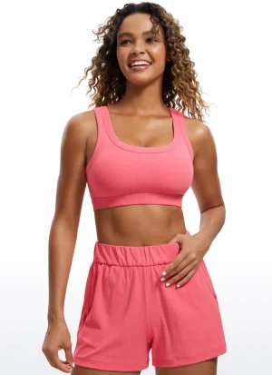 Best Sale CRZ YOGA Ribbed Sports Bras U Back