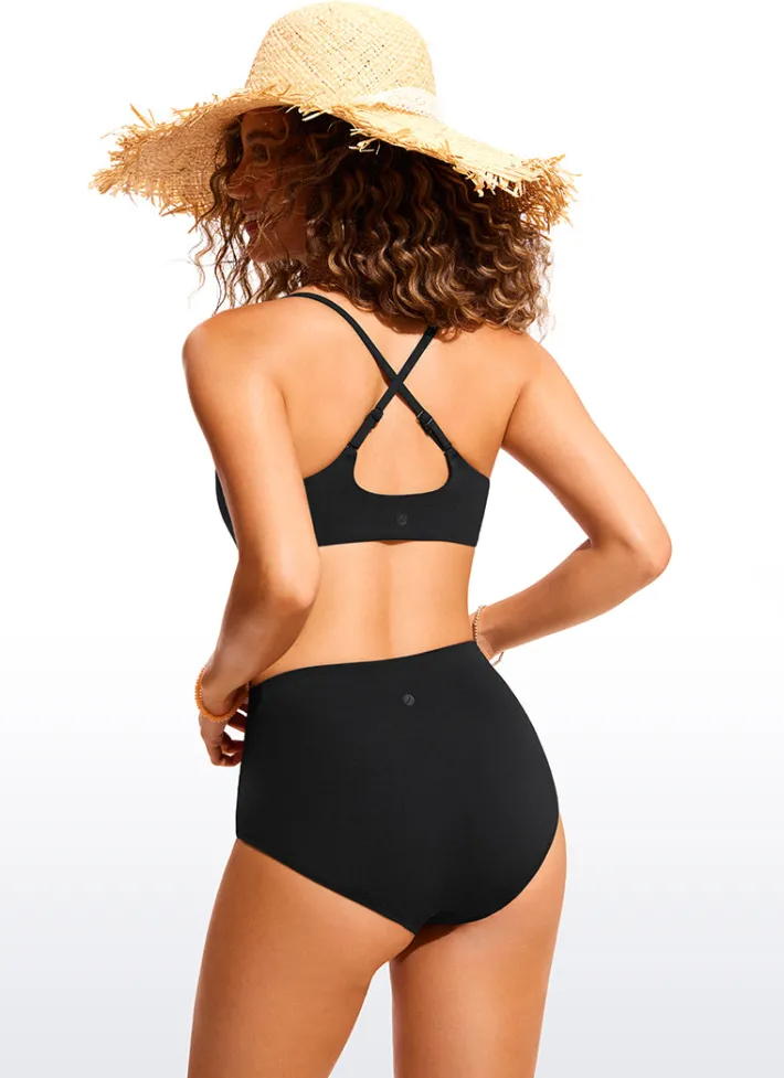 Outlet CRZ YOGA Scoop Neck Bikini Top Adjustable Strap