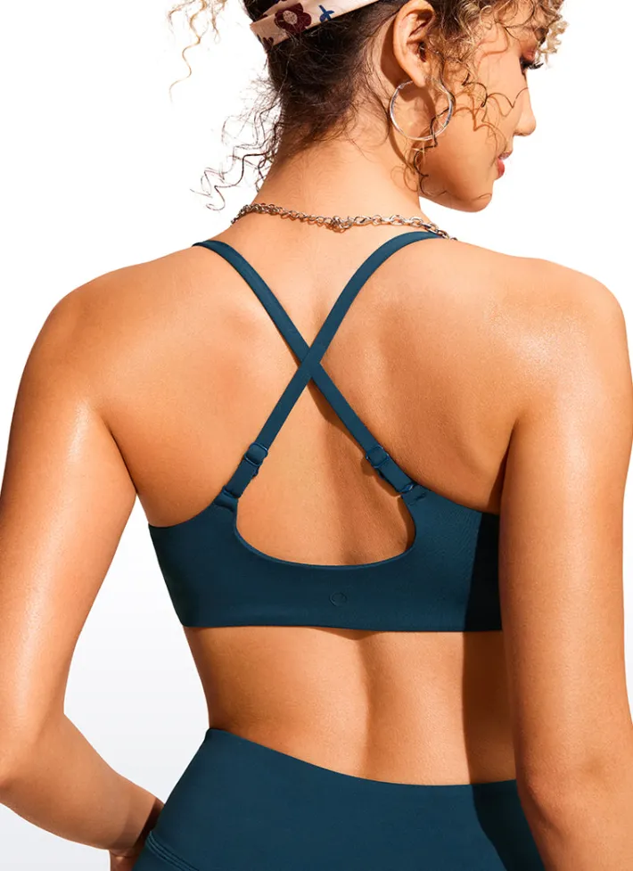 Outlet CRZ YOGA Scoop Neck Bikini Top Adjustable Strap