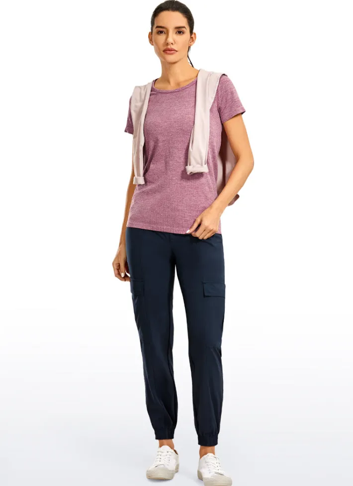 Cheap CRZ YOGA Seamless Raglan Short Sleeves