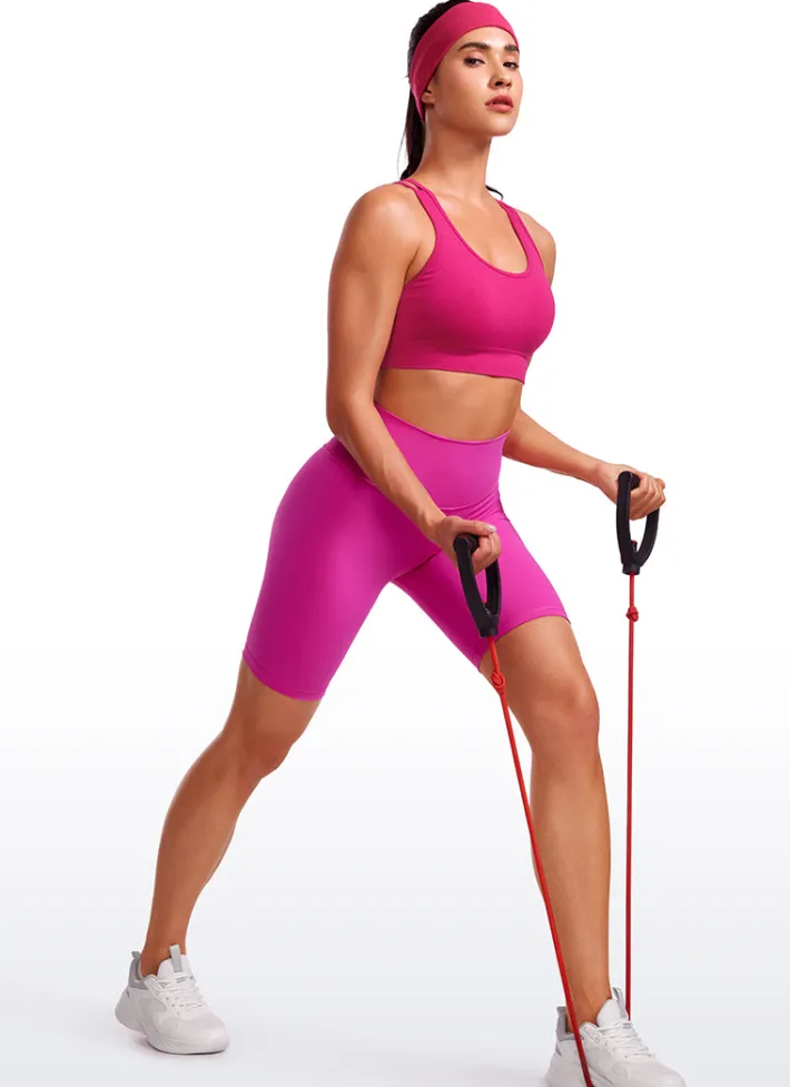 Flash Sale CRZ YOGA Seamless Strappy Longline Bra Criss Cross Back