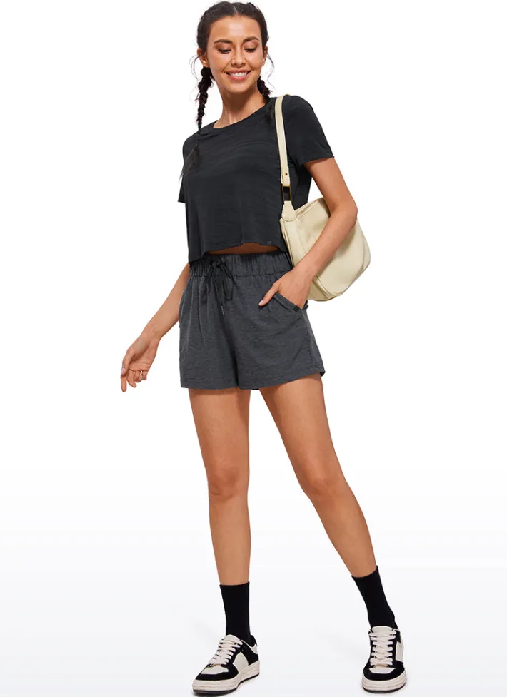 Sale CRZ YOGA Soft Shorts with Pockets 3''