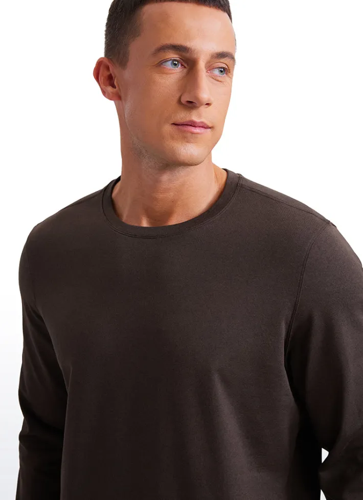 Cheap CRZ YOGA Soft Stretchy Crewneck Long Sleeve Shirts