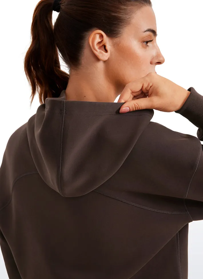 Outlet CRZ YOGA SoftAura Cropped Pullover Hoodies