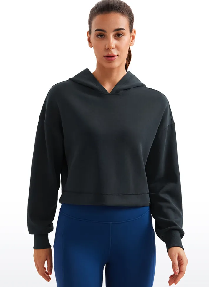 Outlet CRZ YOGA SoftAura Cropped Pullover Hoodies