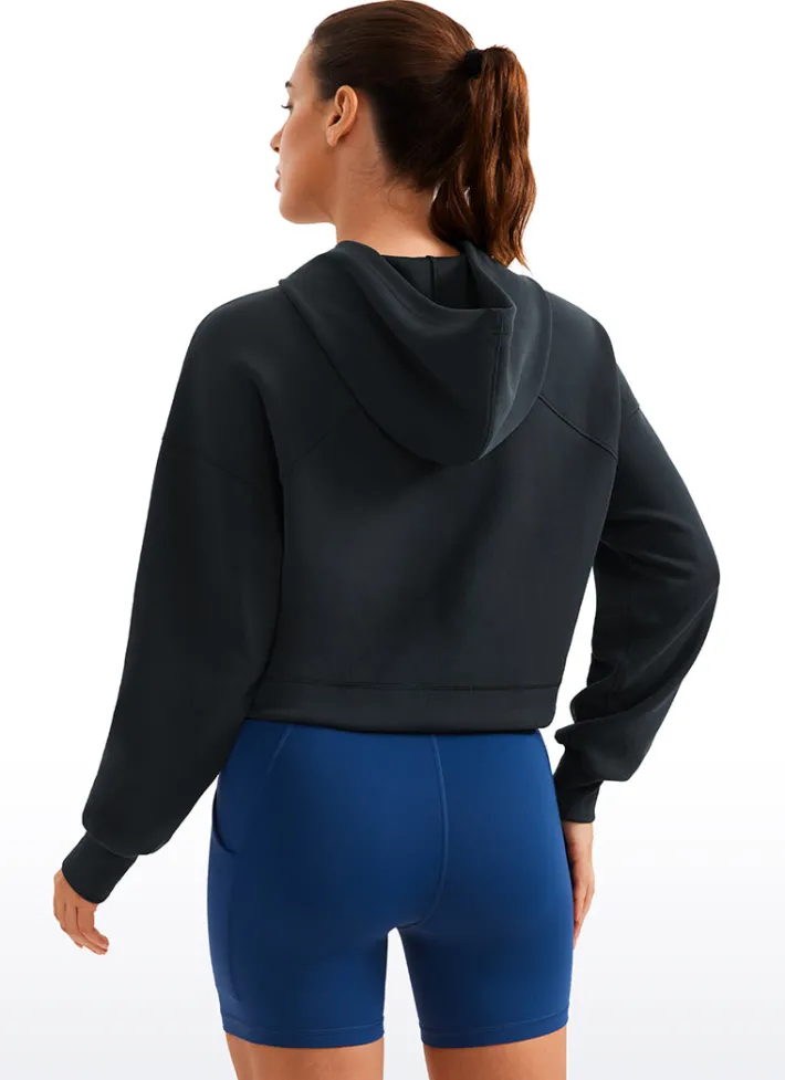 Outlet CRZ YOGA SoftAura Cropped Pullover Hoodies