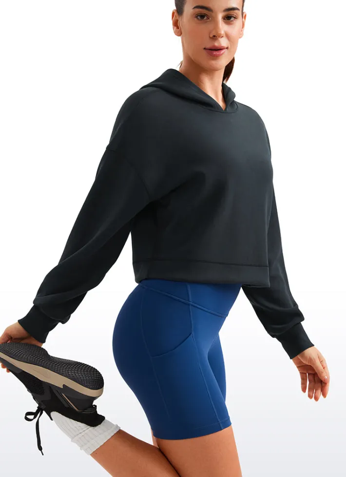 Outlet CRZ YOGA SoftAura Cropped Pullover Hoodies
