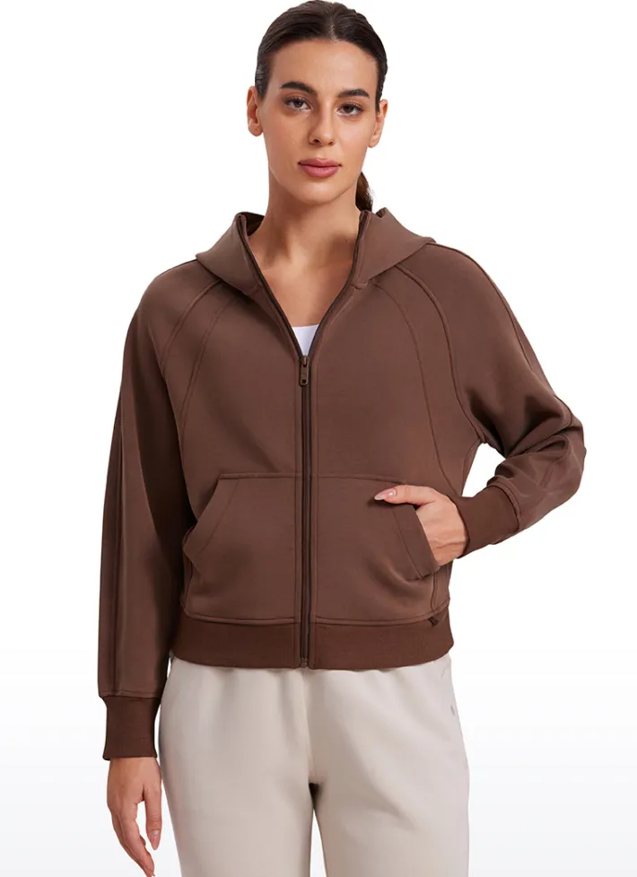 Sale CRZ YOGA SoftAura Full Zip Pullover Hoodie