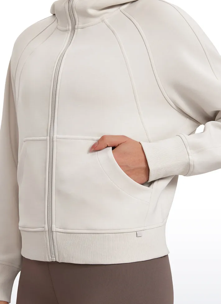 Sale CRZ YOGA SoftAura Full Zip Pullover Hoodie
