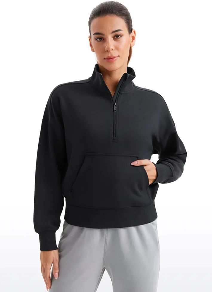 Best Sale CRZ YOGA SoftAura Half Zip Pullover Sweatshirt