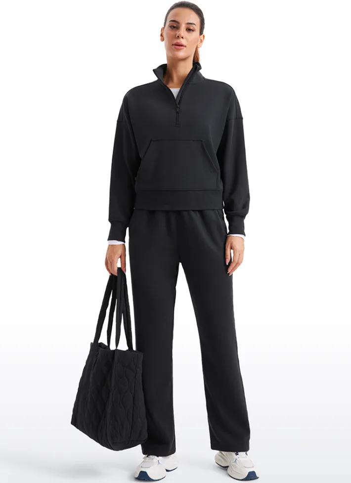 Best Sale CRZ YOGA SoftAura Half Zip Pullover Sweatshirt