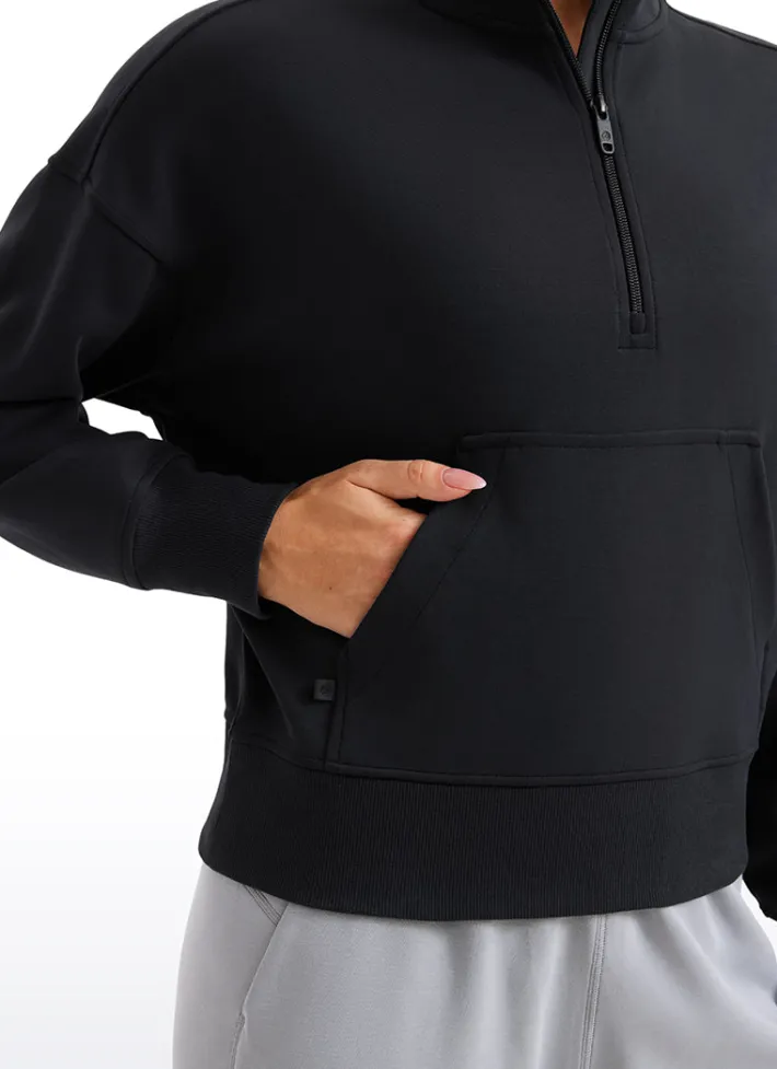 Best Sale CRZ YOGA SoftAura Half Zip Pullover Sweatshirt
