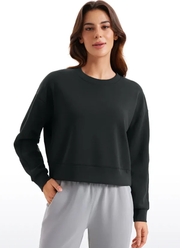 Fashion CRZ YOGA SoftAura Pullover Crewneck Sweatshirts