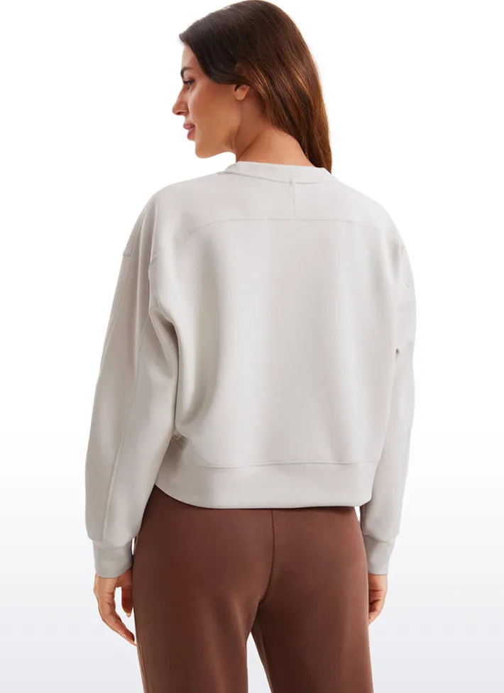 Fashion CRZ YOGA SoftAura Pullover Crewneck Sweatshirts