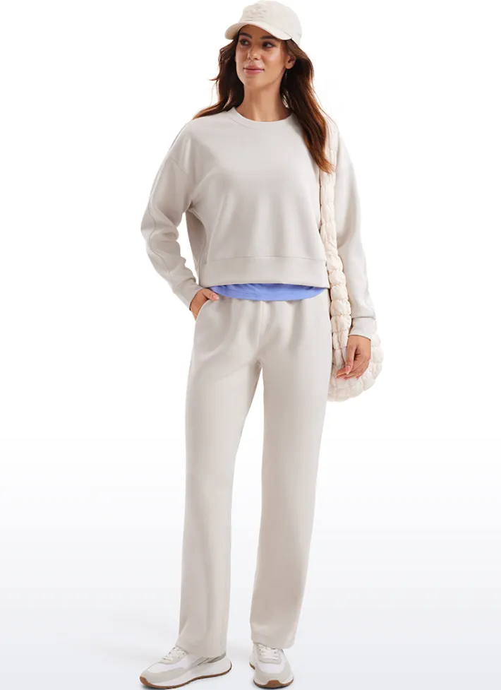 Fashion CRZ YOGA SoftAura Pullover Crewneck Sweatshirts