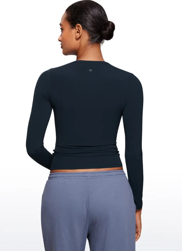 Sale CRZ YOGA Softembrace Tight Fit Long Sleeve Shirts