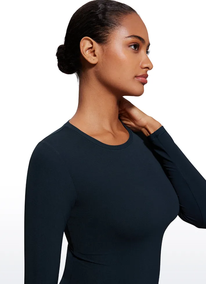 Sale CRZ YOGA Softembrace Tight Fit Long Sleeve Shirts