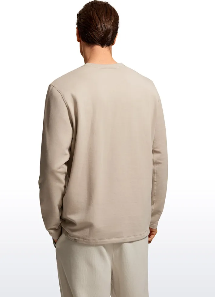 Online CRZ YOGA Softness Fleece Crewneck Pullover Sweatshirt