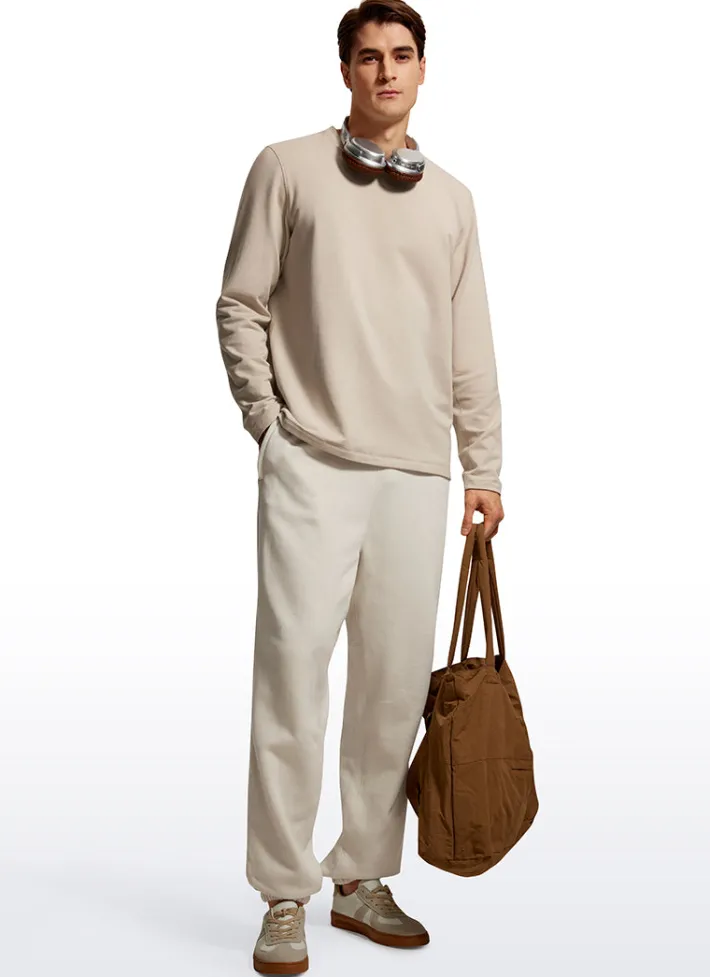 Online CRZ YOGA Softness Fleece Crewneck Pullover Sweatshirt