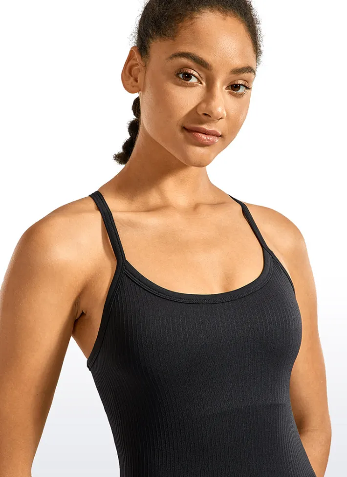 New CRZ YOGA Speedy Seamless Built-in Bra Tank Y-back