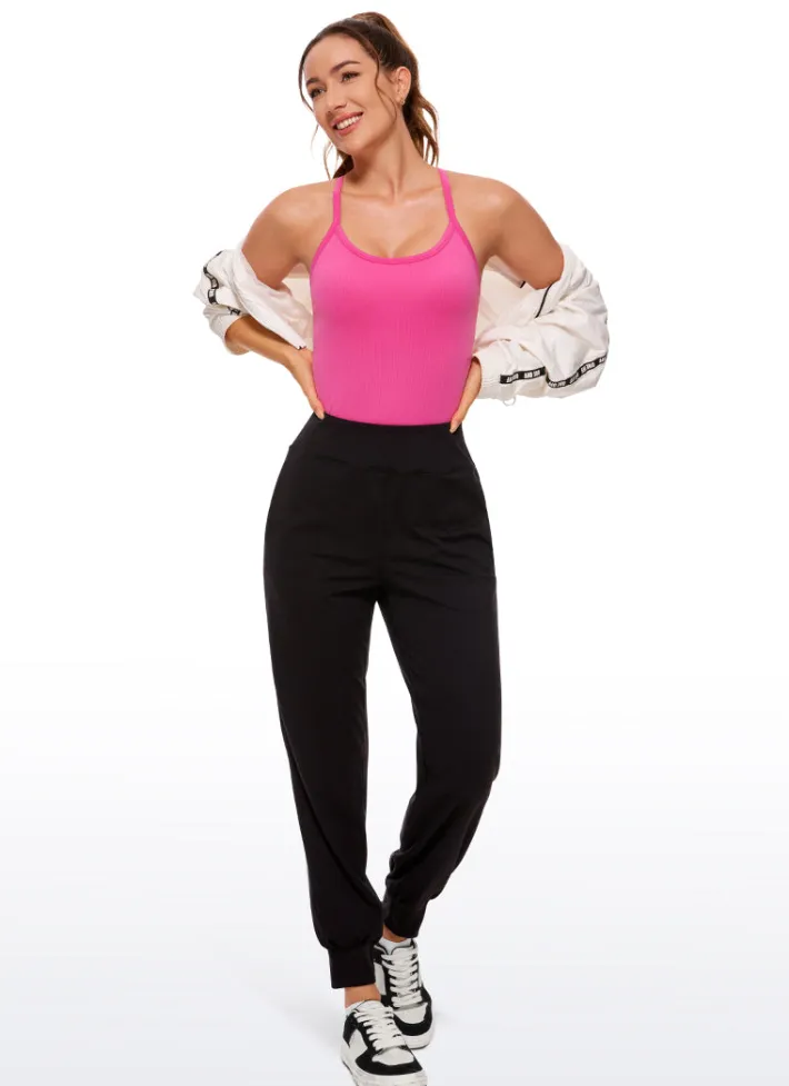 Sale CRZ YOGA Speedy Seamless Built-in Bra Tank Y-back - Pure Color