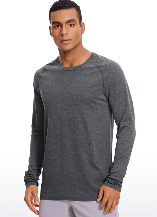 Flash Sale CRZ YOGA Speedy Seamless Raglan Long Sleeves Slim Fit