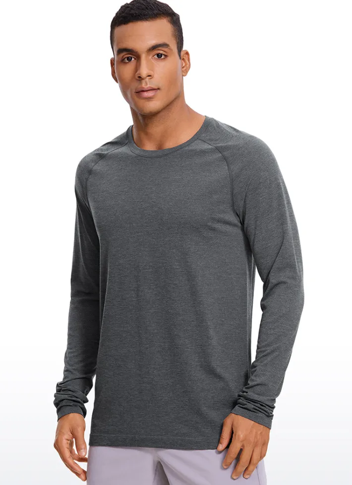 Flash Sale CRZ YOGA Speedy Seamless Raglan Long Sleeves Slim Fit
