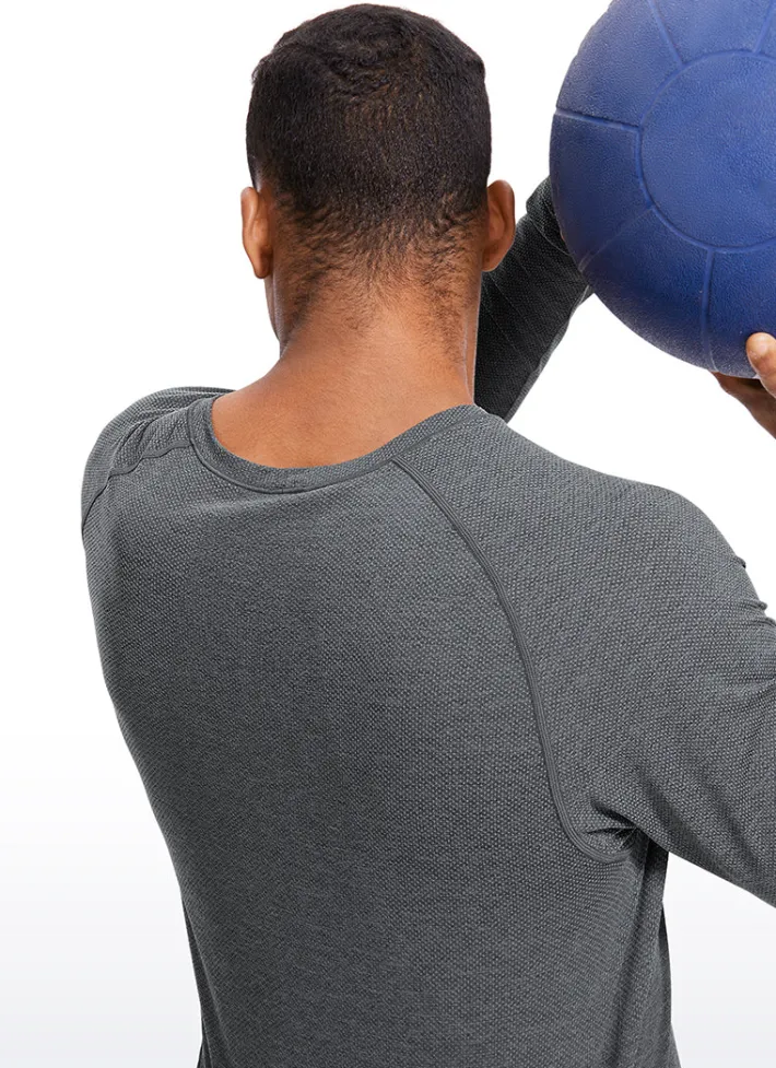 Flash Sale CRZ YOGA Speedy Seamless Raglan Long Sleeves Slim Fit