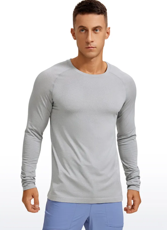 Flash Sale CRZ YOGA Speedy Seamless Raglan Long Sleeves Slim Fit