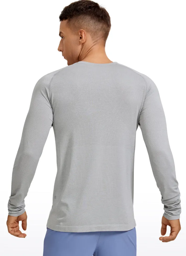 Flash Sale CRZ YOGA Speedy Seamless Raglan Long Sleeves Slim Fit