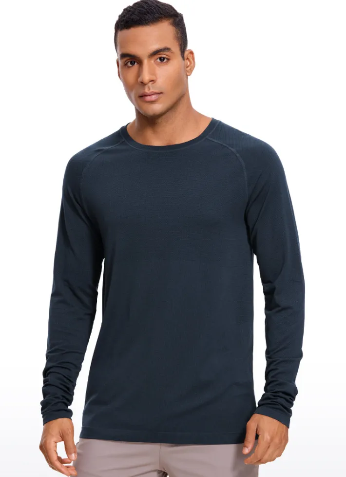 Flash Sale CRZ YOGA Speedy Seamless Raglan Long Sleeves Slim Fit