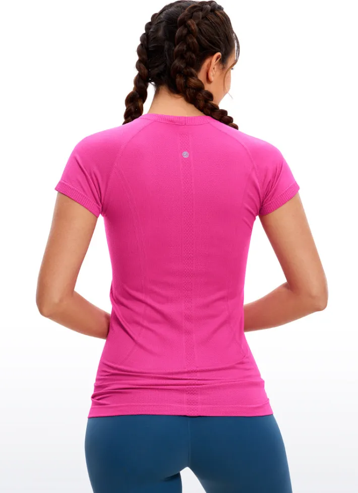 Online CRZ YOGA Speedy Seamless Short Sleeves Slim Fit