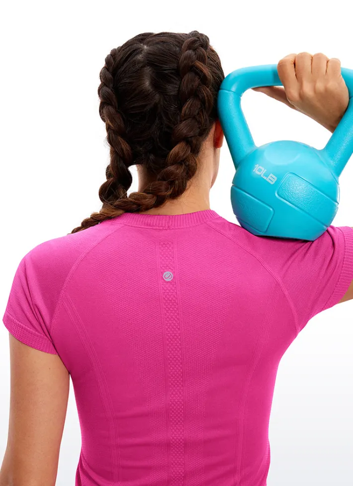 Online CRZ YOGA Speedy Seamless Short Sleeves Slim Fit