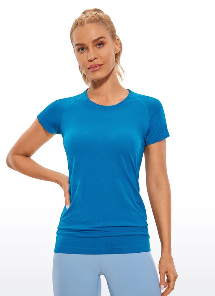 Online CRZ YOGA Speedy Seamless Short Sleeves Slim Fit