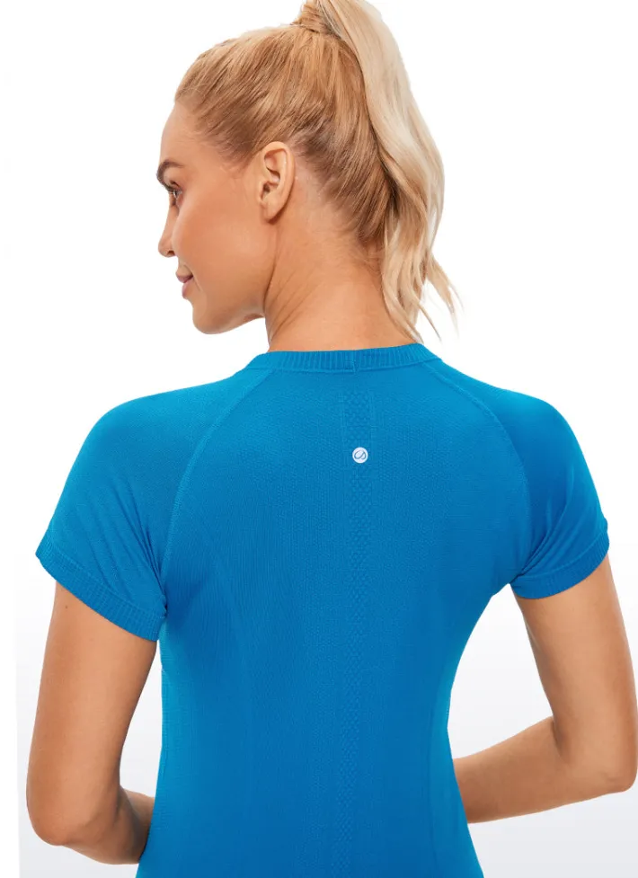 Online CRZ YOGA Speedy Seamless Short Sleeves Slim Fit